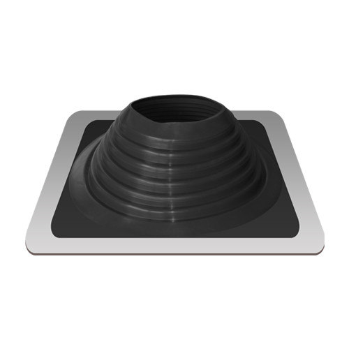 Кровельный уплотнитель дымохода 178-330 (Мастер-Флеш №8 силиконовый черный)